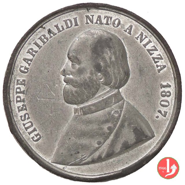 Garibaldi - Italia Una e Vittorio Emanuele 1861