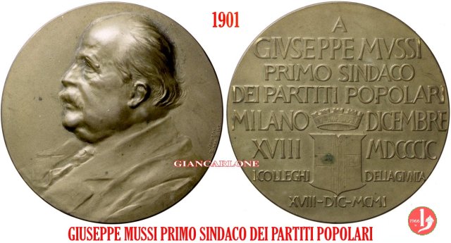 Giuseppe Mussi - Sindaco di Milano 1901 1901