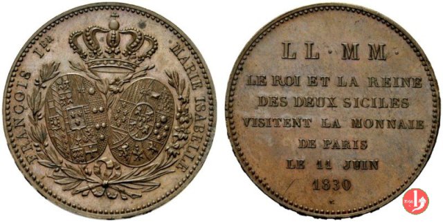 II Visita dei Reali alla Zecca di Parigi -156 1830 (Parigi)