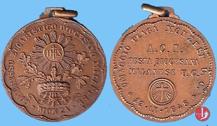 IV Congresso Eucaristico 1945 32mm 1945 IV Congresso Eucaristico 1945 32mm 1945