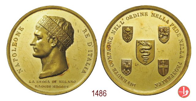 Incoronazione Re d'Italia-Zecca di Milano 1805 -B421 1805 (Milano)