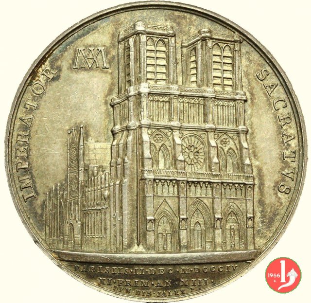 Incoronazione di Napoleone - Notre Dame I -Be32 1804 (Parigi)