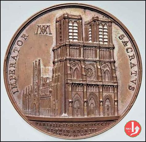 Incoronazione di Napoleone - Notre Dame I -Be32 1804 (Parigi)