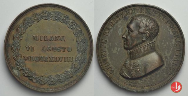 Josef Radetzky 06-08-1848 1848 (Milano)