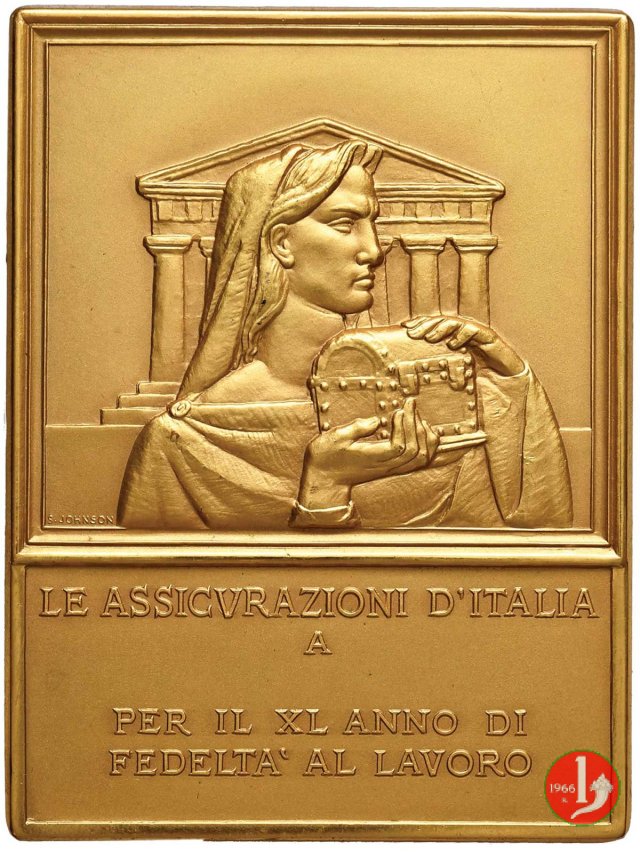 Le Assicurazioni d'Italia - 40° Fedeltà al Lavoro 1950