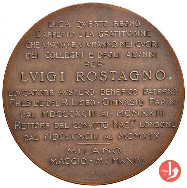Liceo Parini a Luigi Rostagno 1924 1924