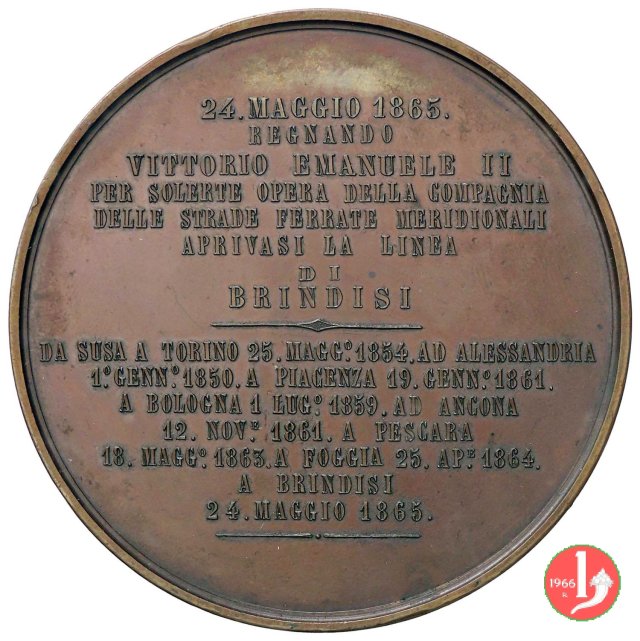 Linea ferroviaria Bari-Brindisi 1865