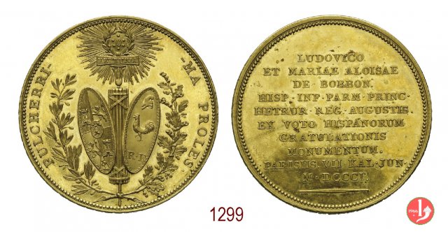 Ludovico e Maria Luisa reali d'Etruria 7-6-1801 1801 (Parigi)