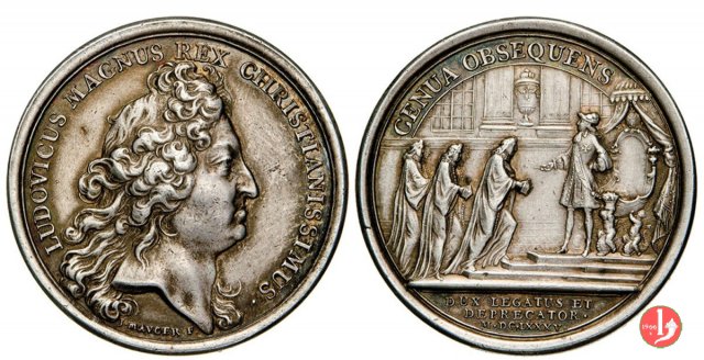 Luigi XIV - Sottomissione di Genova 1685 1685 (Parigi)