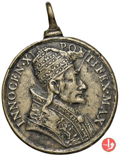 Madonna di Loreto con S. Casa -M214 1676