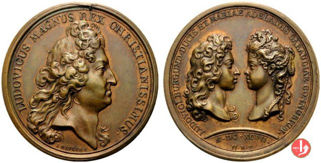 Maria Adelaide e Luigi di Borgogna 1697 1697