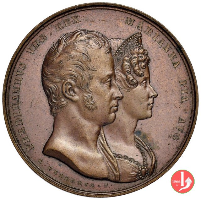 Matrimonio Ferdin. I d'Asburgo-Marianna Savoia 1831