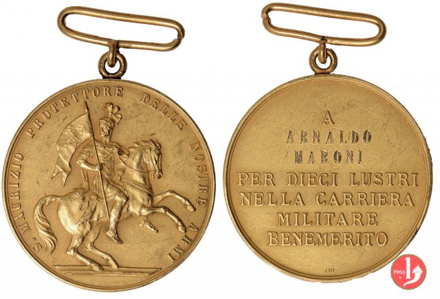 Medaglia Mauriziana pel Merito Militare X lustri 1839