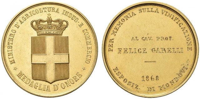 Medaglia d'Onore - Ministero d'Agricoltura 1865