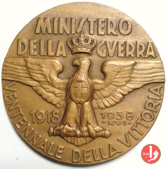 Ministero della Guerra - XX della Vittoria -C30 1937