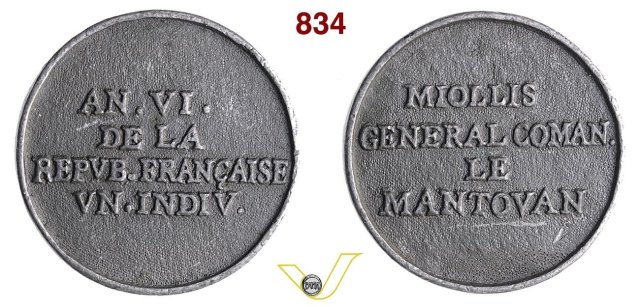 Miollis generale nel Mantovano 1797 -H859 1797