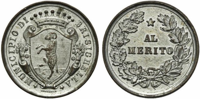 Municipio di Brisighella al Merito 1890