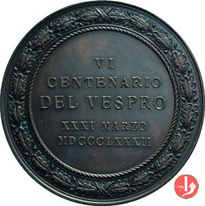 Municipio di Palermo - 600° Vespro 1882 1882