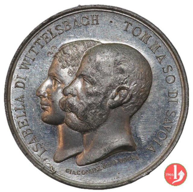 Nozze Tommaso di Savoia e Isabella di Baviera 1883