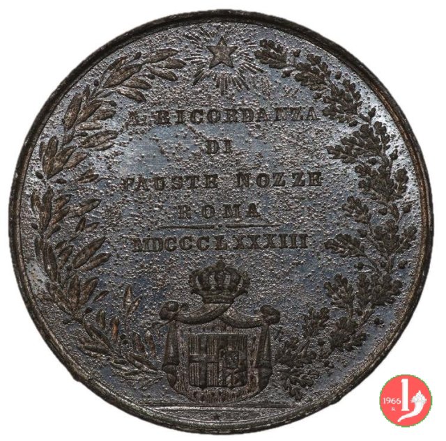 Nozze Tommaso di Savoia e Isabella di Baviera 1883