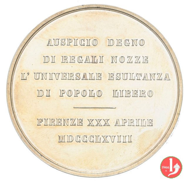 Nozze con Margherita -Auspicio 1868