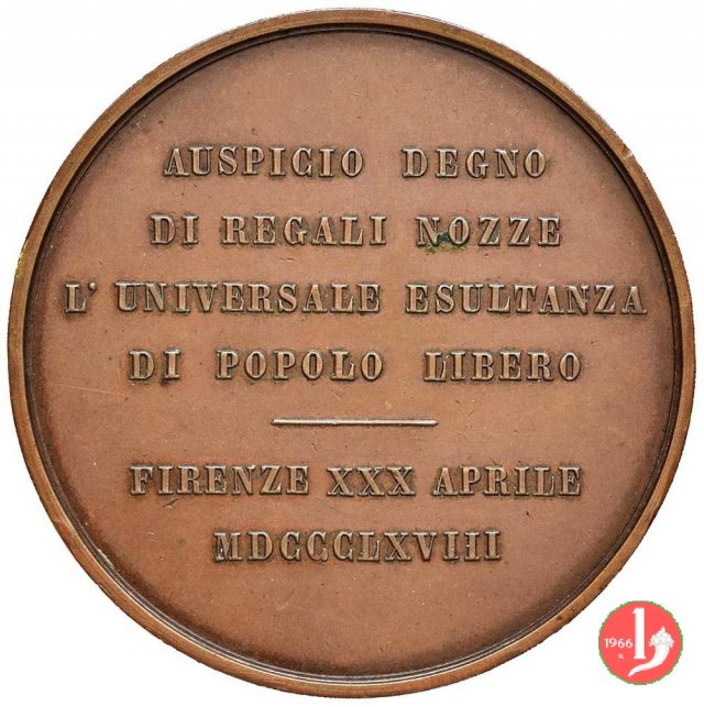 Nozze con Margherita -Auspicio 1868