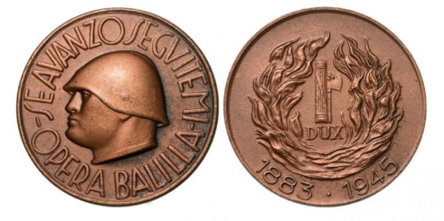Opera Balilla - A ricordo di Mussolini 1945