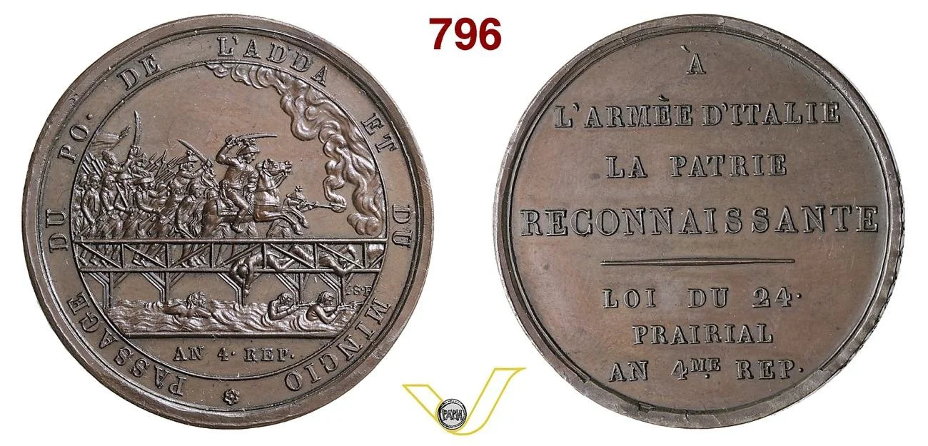 Passaggio del Po, Adda e Mincio 1796 -H736 1796 (Milano)