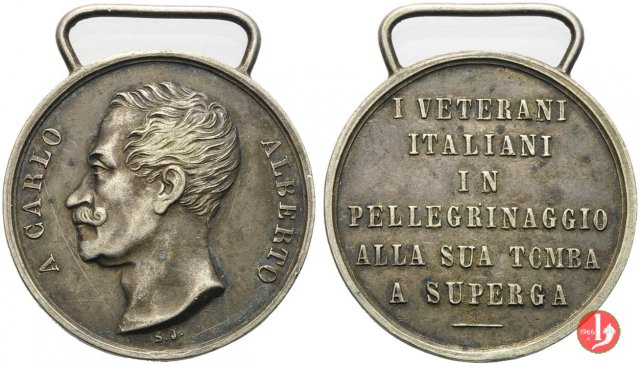 Pellegrinaggio alla tomba di Carlo Alberto 1884