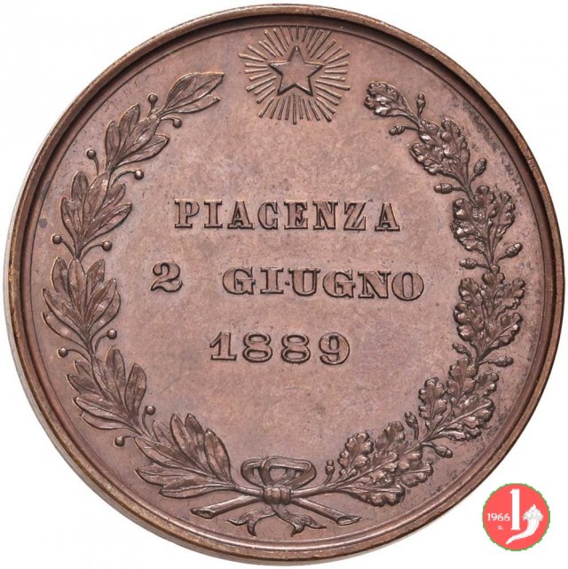 Piacenza Monumento a Garibaldi 1889 -Sa170 1889