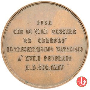 Pisa - Galileo Galilei - 300° Nascita 1864 1864