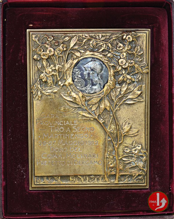 Placca Gara Provinciale di Tiro a Segno 1912 1912