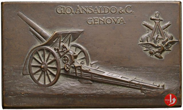 Placca Giovanni Ansaldo 1915