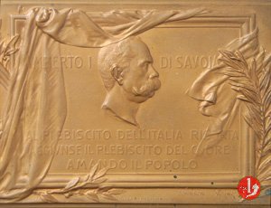 Placchetta Morte di Umberto I 49x73mm 1900