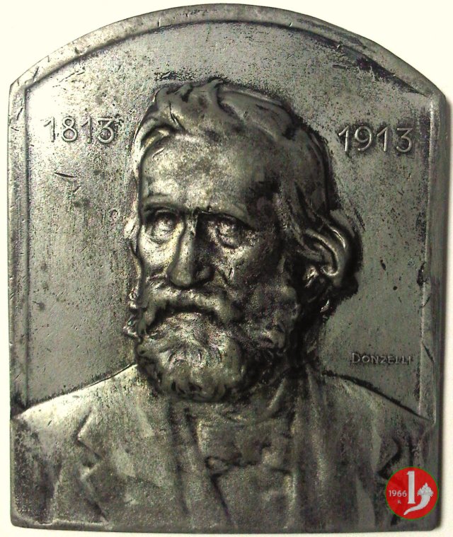 Placchetta Omaggio Giuseppe Verdi 1913 1913