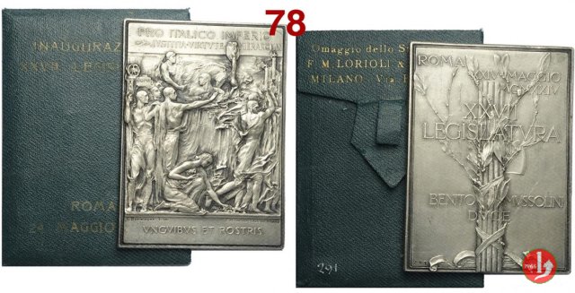 Placchetta XXVII Legislatura -C14 1924