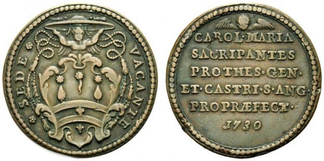 Protesoriere e Proprefetto Mons. Sacripanti 1730 (Roma)