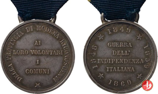 Provincia di Modena ai Volontari 1860 1860