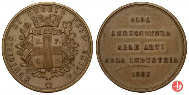 Reggio Emilia - All'Agricoltura, all'Arte, all'Industria 1863 1863