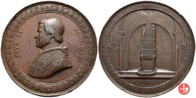 Restauro Altare S. Giovanni in Laterano MM-B7 1851 (Roma)