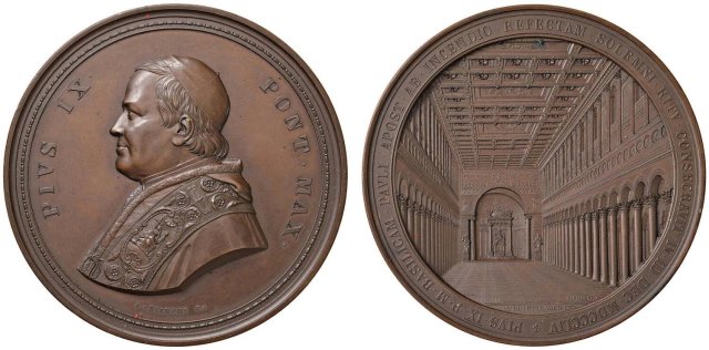 Ricostruzione Basilica S. Paolo MM -B25/a 1854
