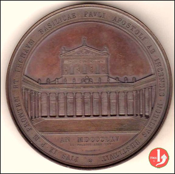 Ricostruzione Basilica S. Paolo MM -B6 1865 (Roma)