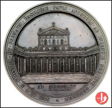 Ricostruzione Basilica S. Paolo MM -B7 1865 (Roma)