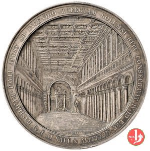 Ricostruzione Basilica S. Paolo MM -B7 1865 (Roma)