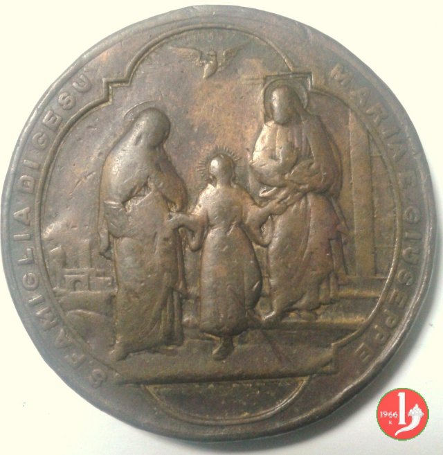 Sacro Cuore di Gesú e Sacra Famiglia 40mm 1890