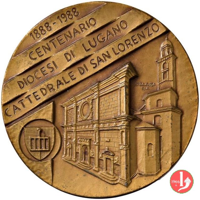 Svizzera - 100° Diocesi di Lugano 1988 1988