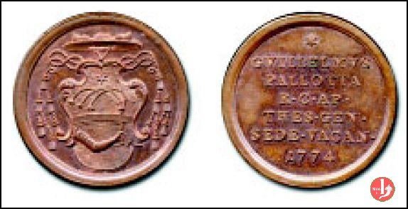 Tesoriere Generale Mons. Pallotta -Bo73 1774 (Roma) Tesoriere Generale Mons. Pallotta -Bo73 1774 (Roma)