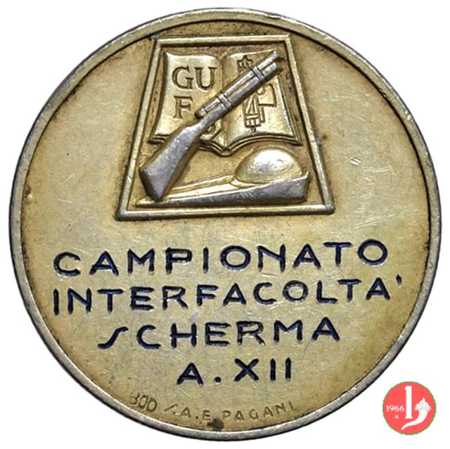 Università Adriatica Bari - Campionato di Scherma -C- 1934