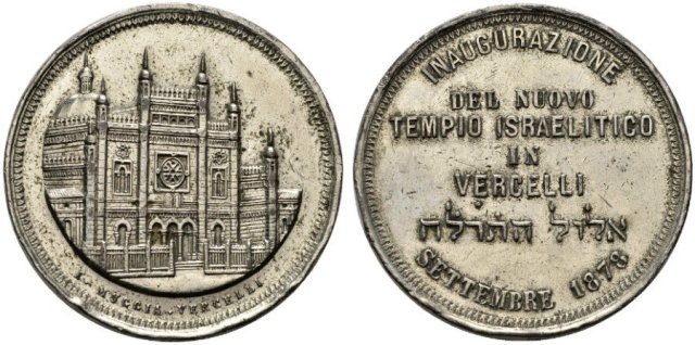 Vercelli - Nuovo Tempio Israelitico 1878 1878