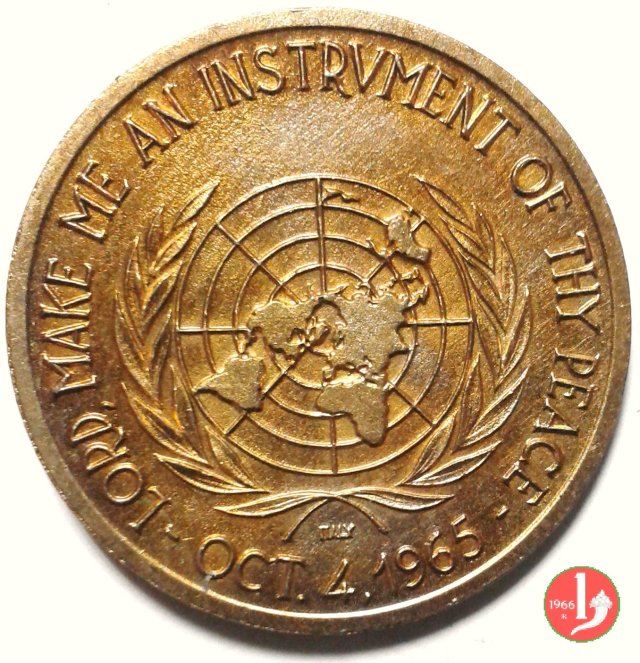 Visita all'ONU -Stemma ONU 24mm 1965